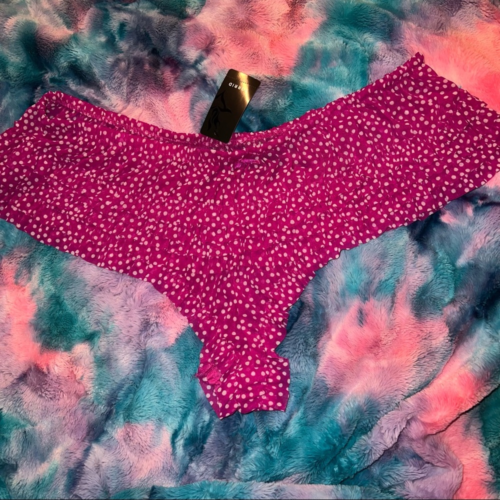 Torrid pink with white polka dot panties NWT